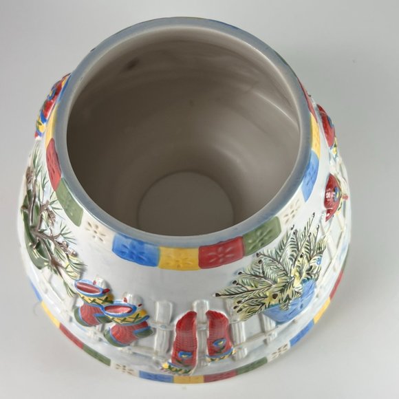 Christmas Winter Holiday Yankee Candle Lamp Shade Topper Multicolor Collectible - Picture 7 of 12